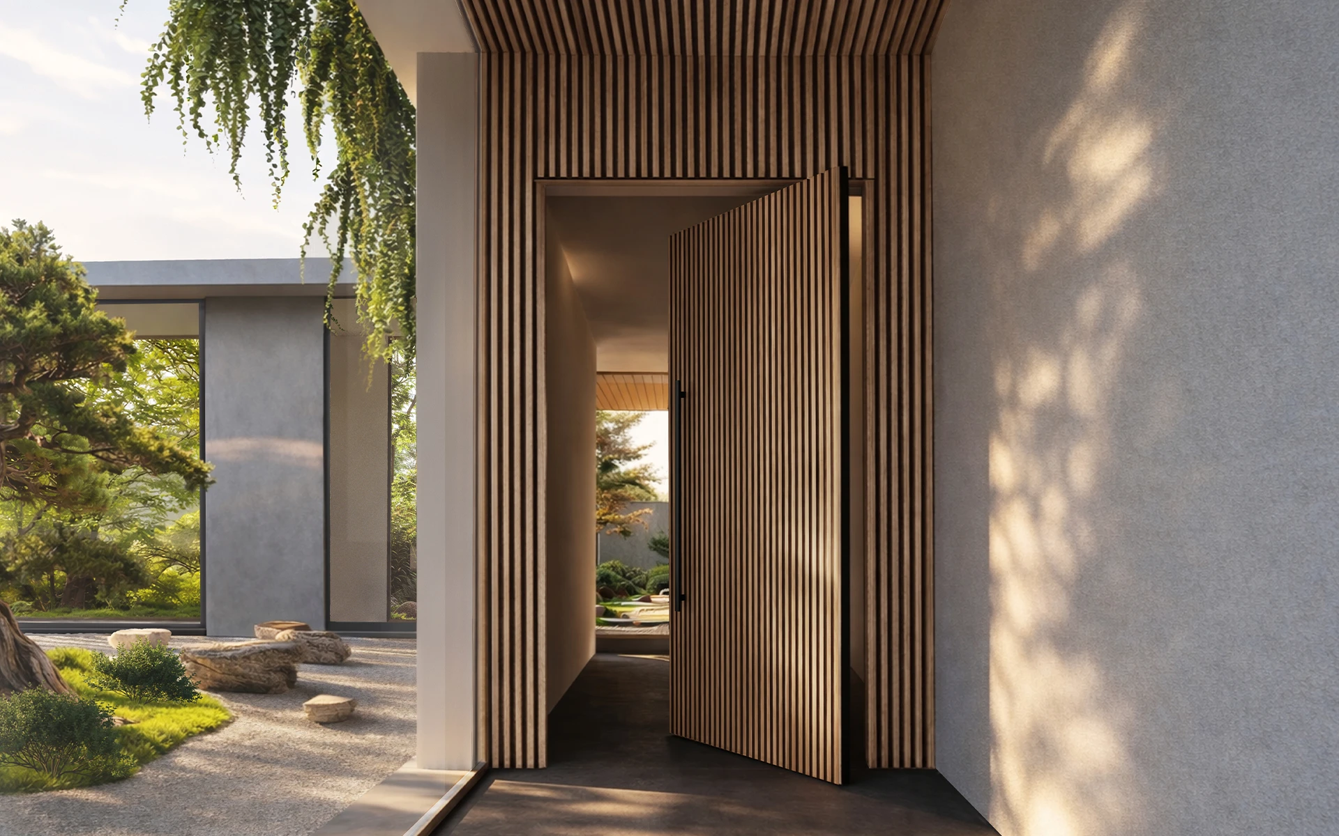 ForMe Door, portoncini d'ingresso in alluminio con apertura pivot